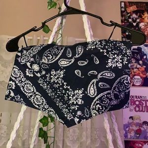 Shein Small Patterned Bandeau Top